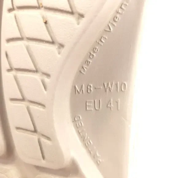 OOFOS Casual Slip On Slide Sandal Womens Size 10 Mens Size 8 41 Beige - Picture 7 of 9